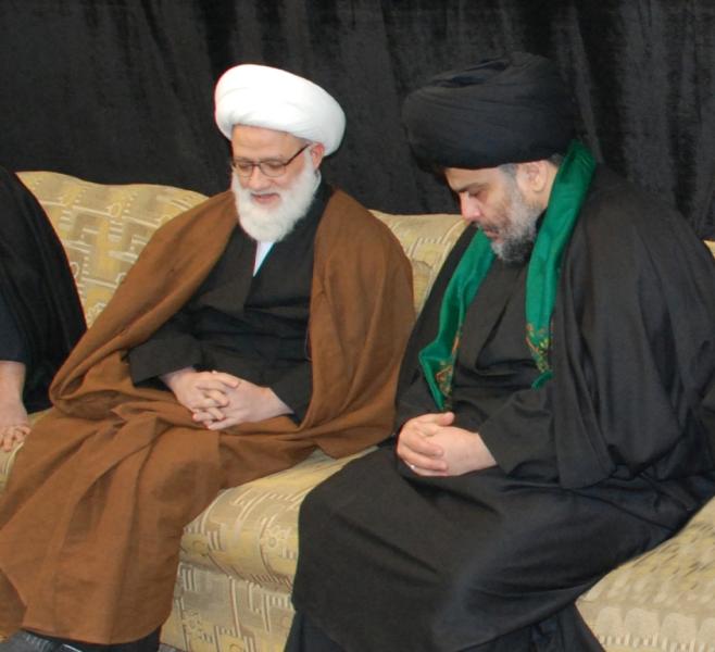 المرجع الديني الشيخ محمد اليعقوبي دام ظله سماحة المرجع الشيخ اليعقوبي دام ظله يستقبل سماحة السيد مقتدى الصدر